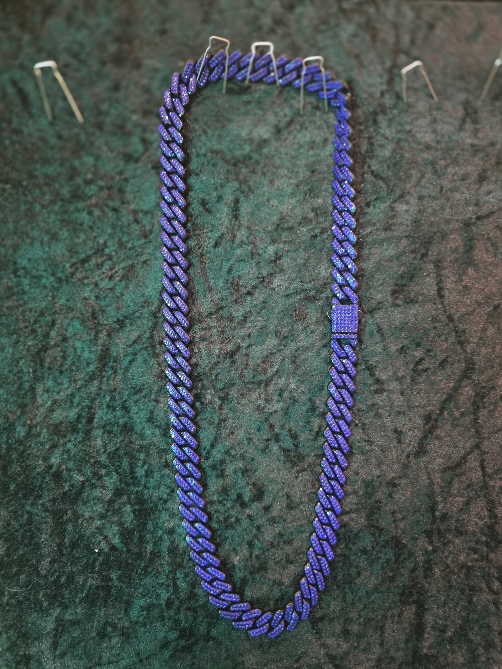Men's Braided Rope Necklace in Deep Blue - Picture 4 of 5